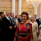 15. mai: Kongeparet holder mottakelse for alle landets ordførere på Det kongelige slott. Kronprinsparet og Prinsesse Astrid, fru Ferner, er også til stede.  Foto: Anette Karlsen / NTB scanpix.